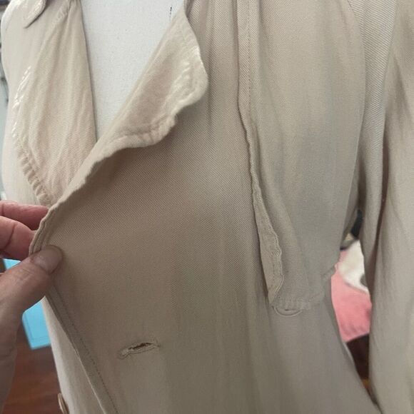 For The Republic Tan Double Breasted Jacket, Size 4 - Picture 5 of 11